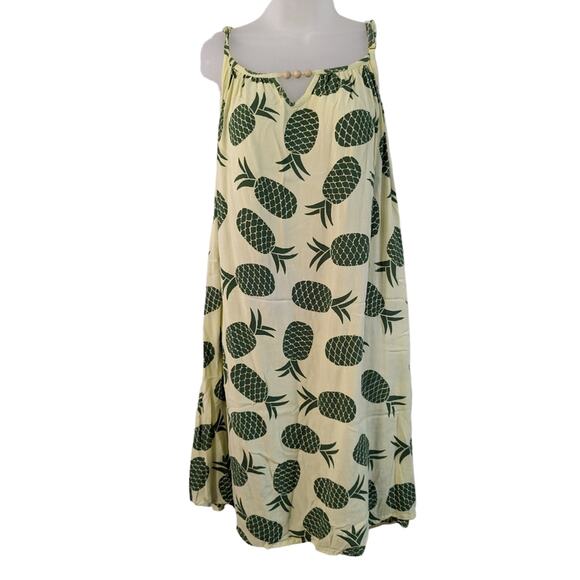 Pineapple Sundress Summer Vacation Casual Breathable One Size - Picture 1 of 5